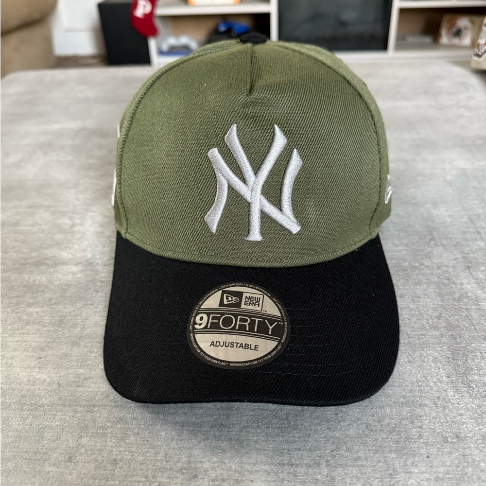 New Era Olive and Black 9FORTY Adjustable Hat
